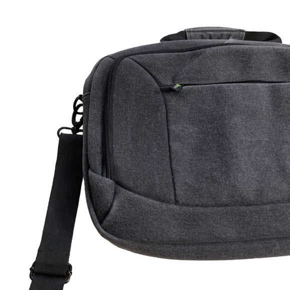 Eve case | Gray Black Denim Computer Bag Padded Some Tear Compact Unisex - Picture 9 of 9
